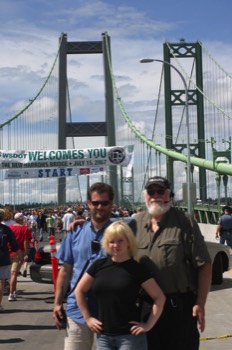  Ron, Lisa and Bob at the New Tacoma Narrows Bridge Opening 