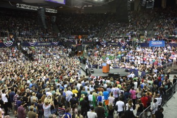  Bernie Sanders at the Hec Ed Pavillion 